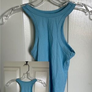 Aqua Blue Cropped Tank “Divided by H&M”